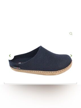 Haflinger Felt Slippers Emil Navy Blue Men's 46 US 13